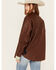 Free People Women's Easy Rider Leather Shacket , Cognac, hi-res