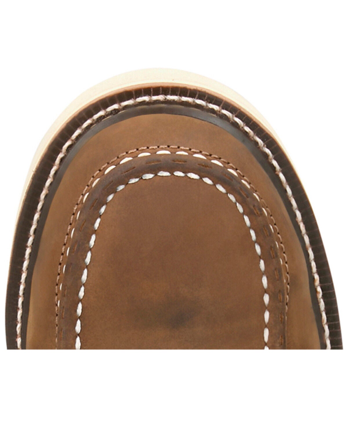 Image #6 - Justin Men's Bristol 6" Lace-Up Waterproof Moc Work Boots - Steel Toe, Brown, hi-res