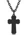 Montana Silversmiths Men's Faded Glory Cross Necklace, Silver, hi-res