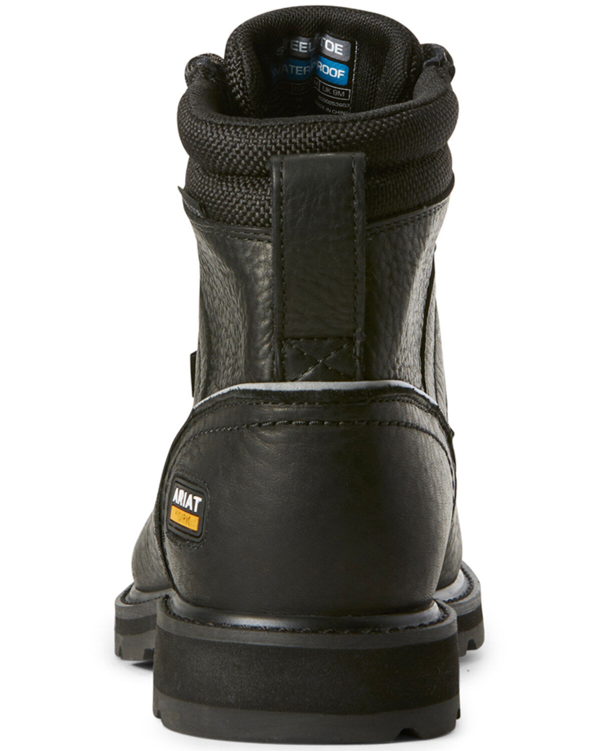 black waterproof work boots