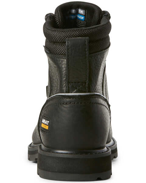Image #3 - Ariat Men's Groundbreaker Waterproof Work Boots - Steel Toe, Brown, hi-res