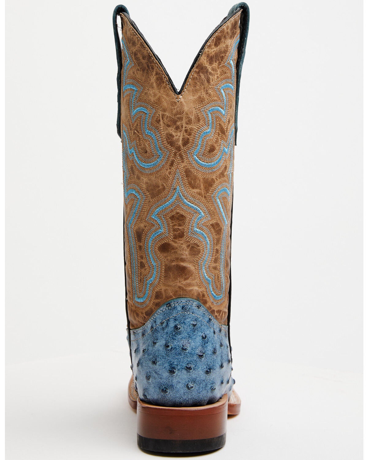 Image #5 - Tanner Mark Women's Bluebonnet Western Boots - Broad Square Toe, Blue, hi-res