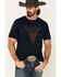 Image #1 - Cody James Men's Desert Bull Skull Graphic Short Sleeve T-Shirt, , hi-res