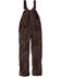 Carhartt Women's Crawford Double-Front Bib Work Overalls, Dark Brown, hi-res