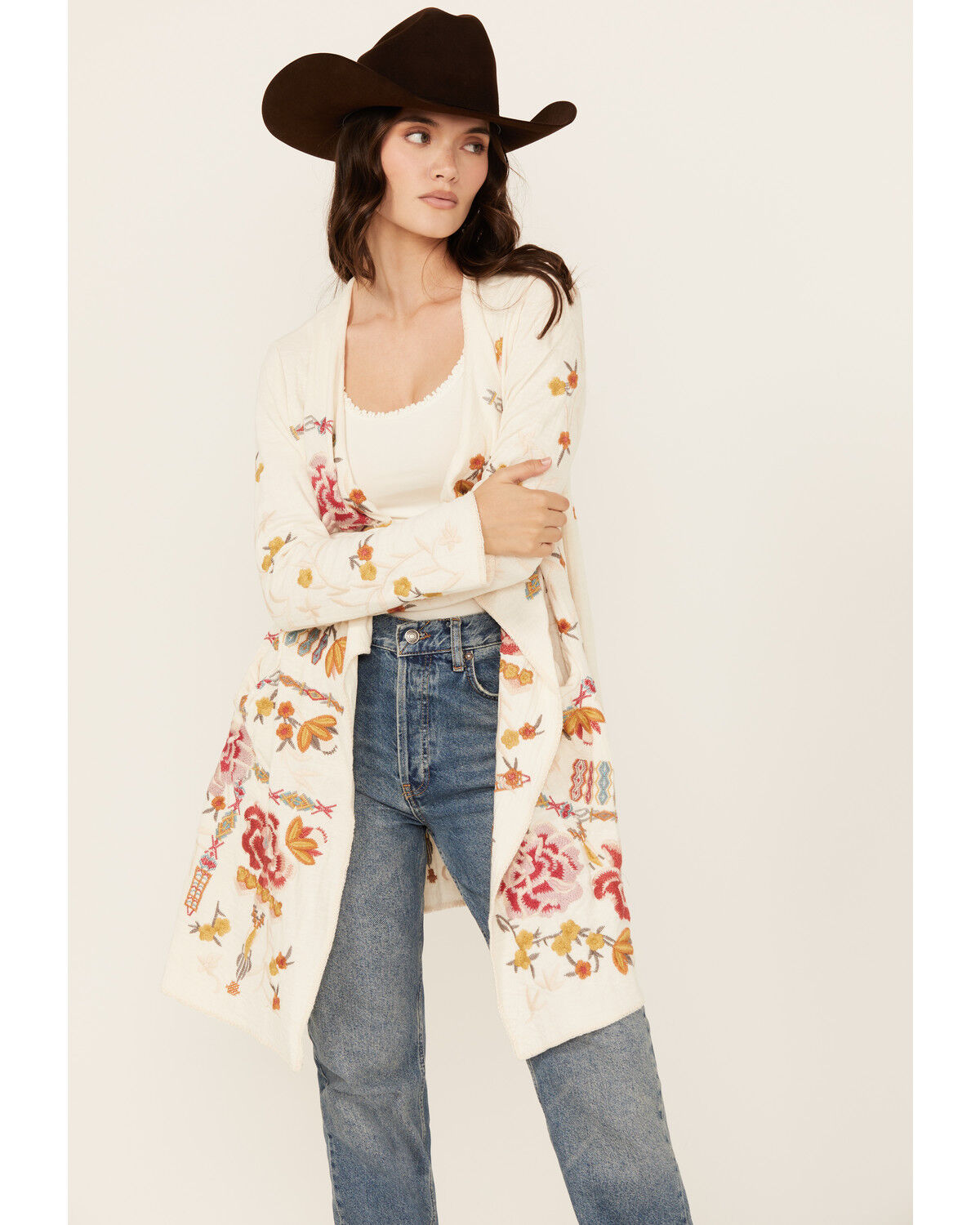 Image #4 - Johnny Was Women's Floral Embroidered Cardigan, , hi-res