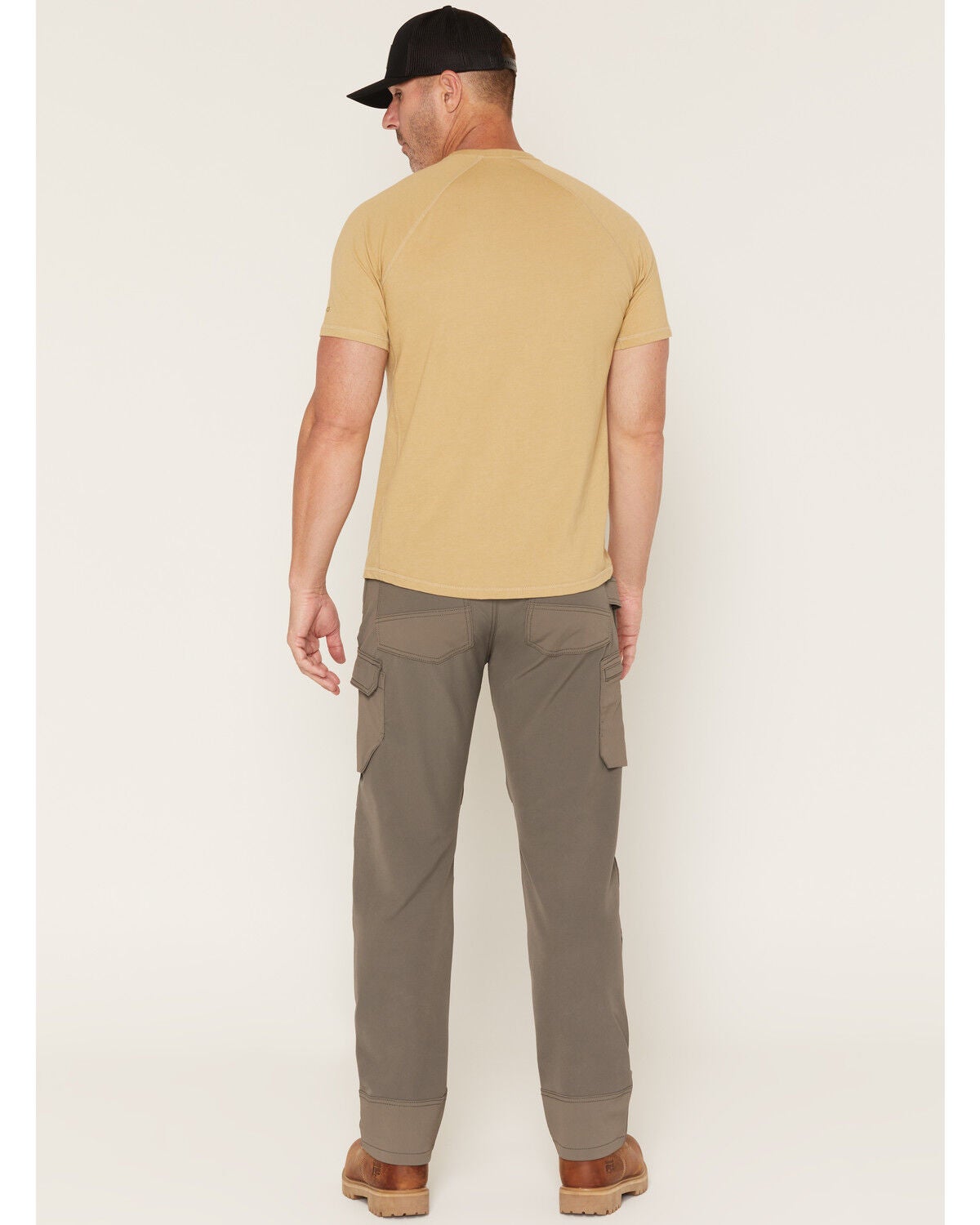 Image #3 - Carhartt Men's Steel Rugged Flex&reg; Mid Rise Relaxed Straight Double Weave Work Pants, Charcoal, hi-res