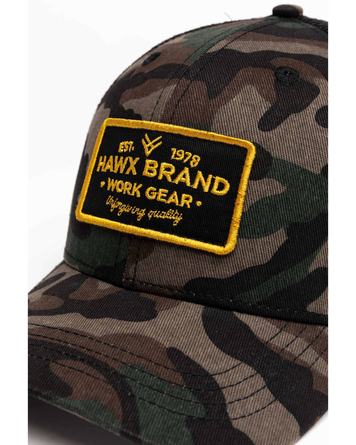 Image #6 - Hawx Men's Camo Gear Patch Mesh-Back Ball Cap , Camouflage, hi-res