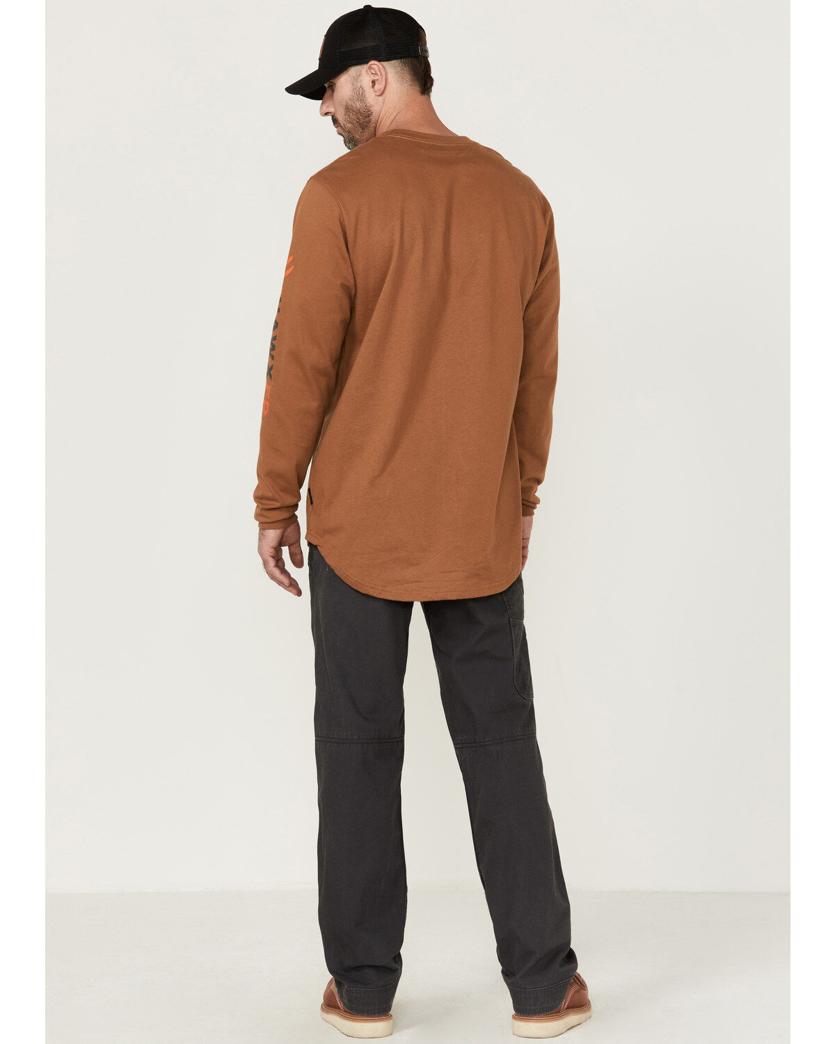 Image #3 - Hawx Men's FR Double Front Ripstop Work Pants, Brown, hi-res