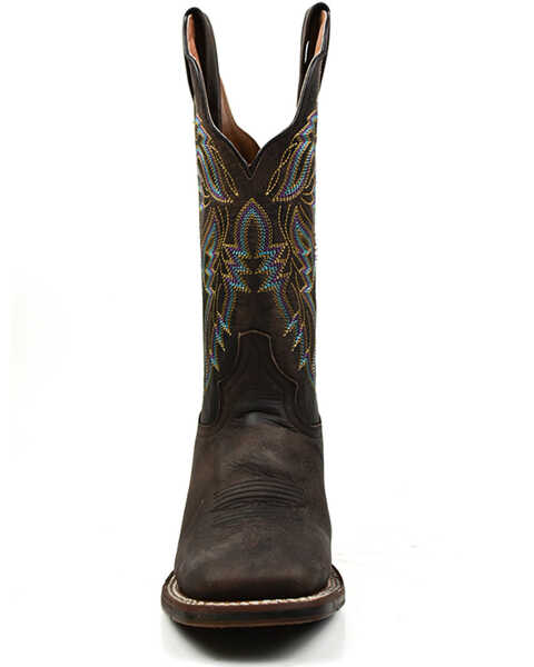 Image #4 - Dan Post Women's Performance Western Boots - Broad Square Toe , Chocolate, hi-res