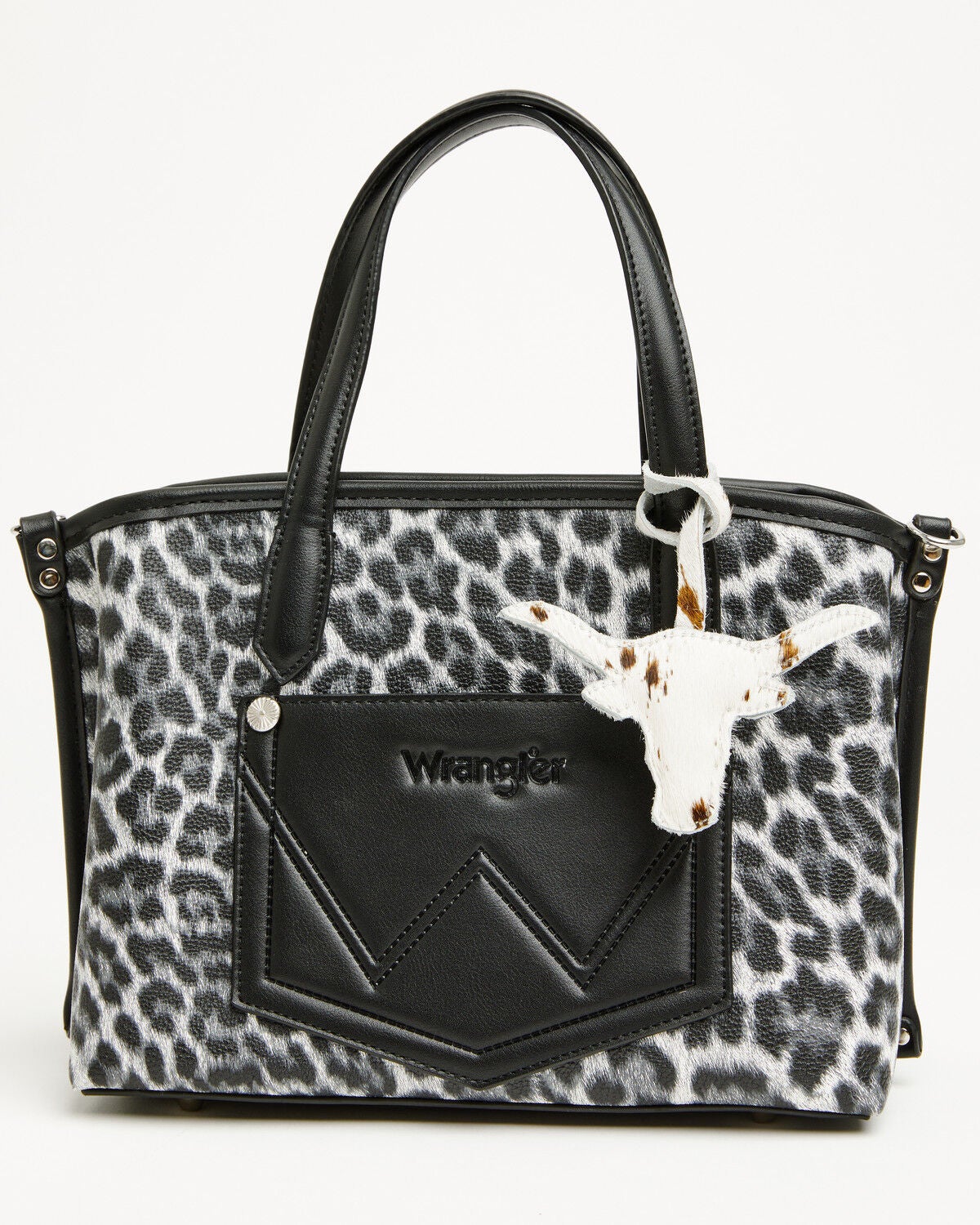 Shyanne Steer Head Cowhide Bag Charm, Brown, hi-res