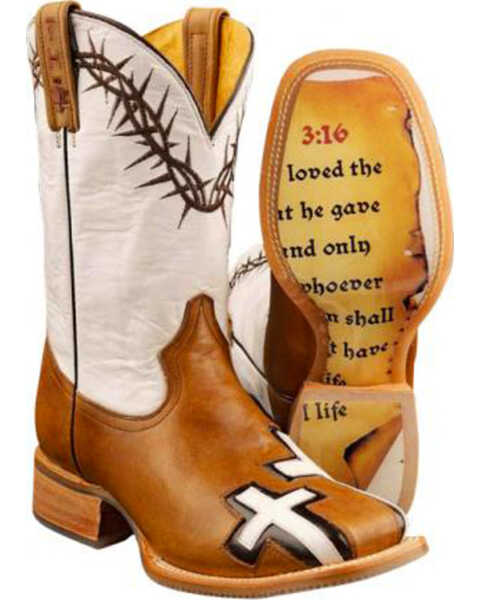 Tin Haul Men's Between Two Thieves Western Boots, Brown, hi-res