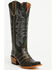 Image #1 - Tanner Mark Women's Caiman Print Tall Western Boots - Square Toe, Black, hi-res