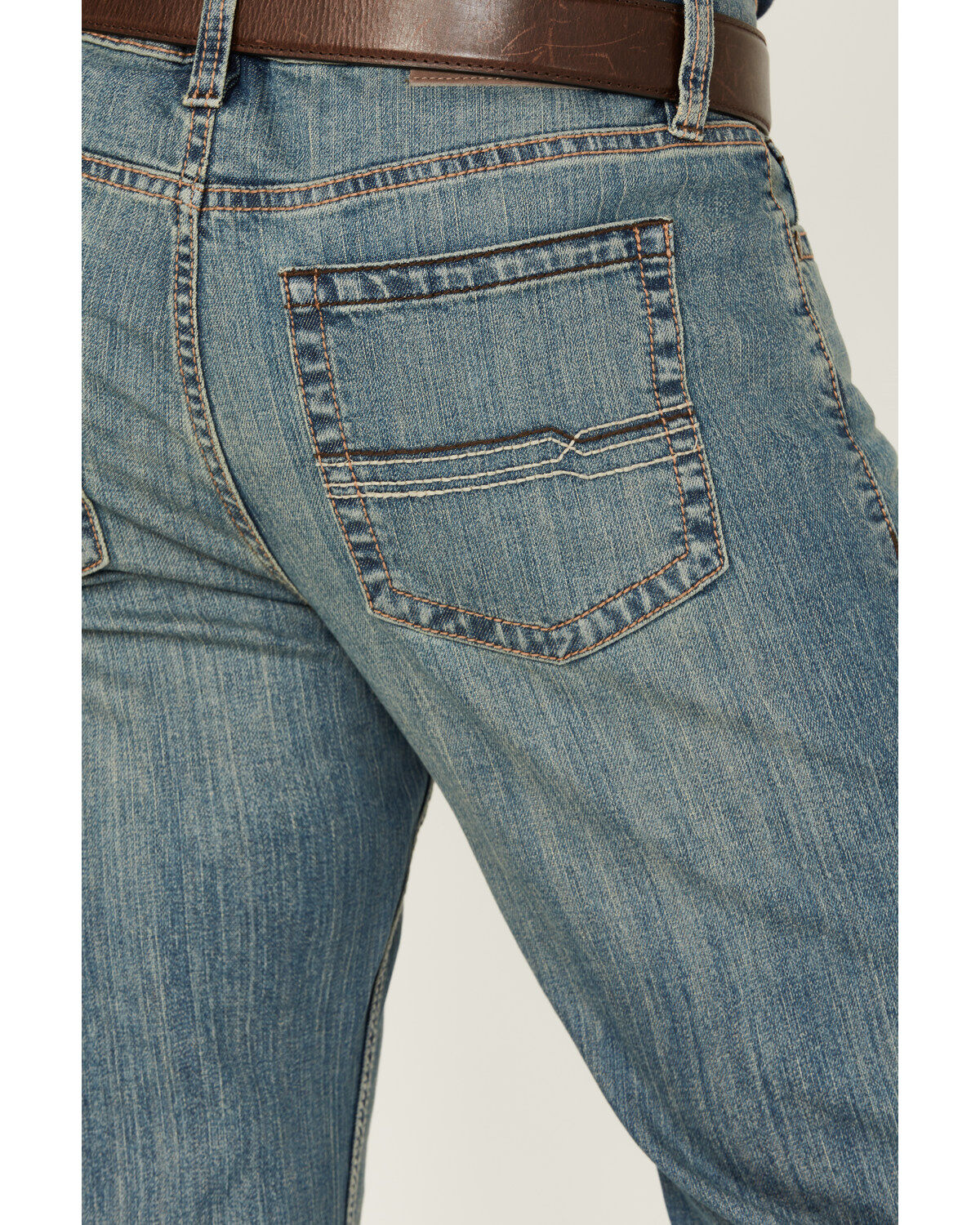 Image #4 - Cody James Men's Bozeman Wash Duke Relaxed Bootcut Stretch Denim Jeans, Medium Wash, hi-res