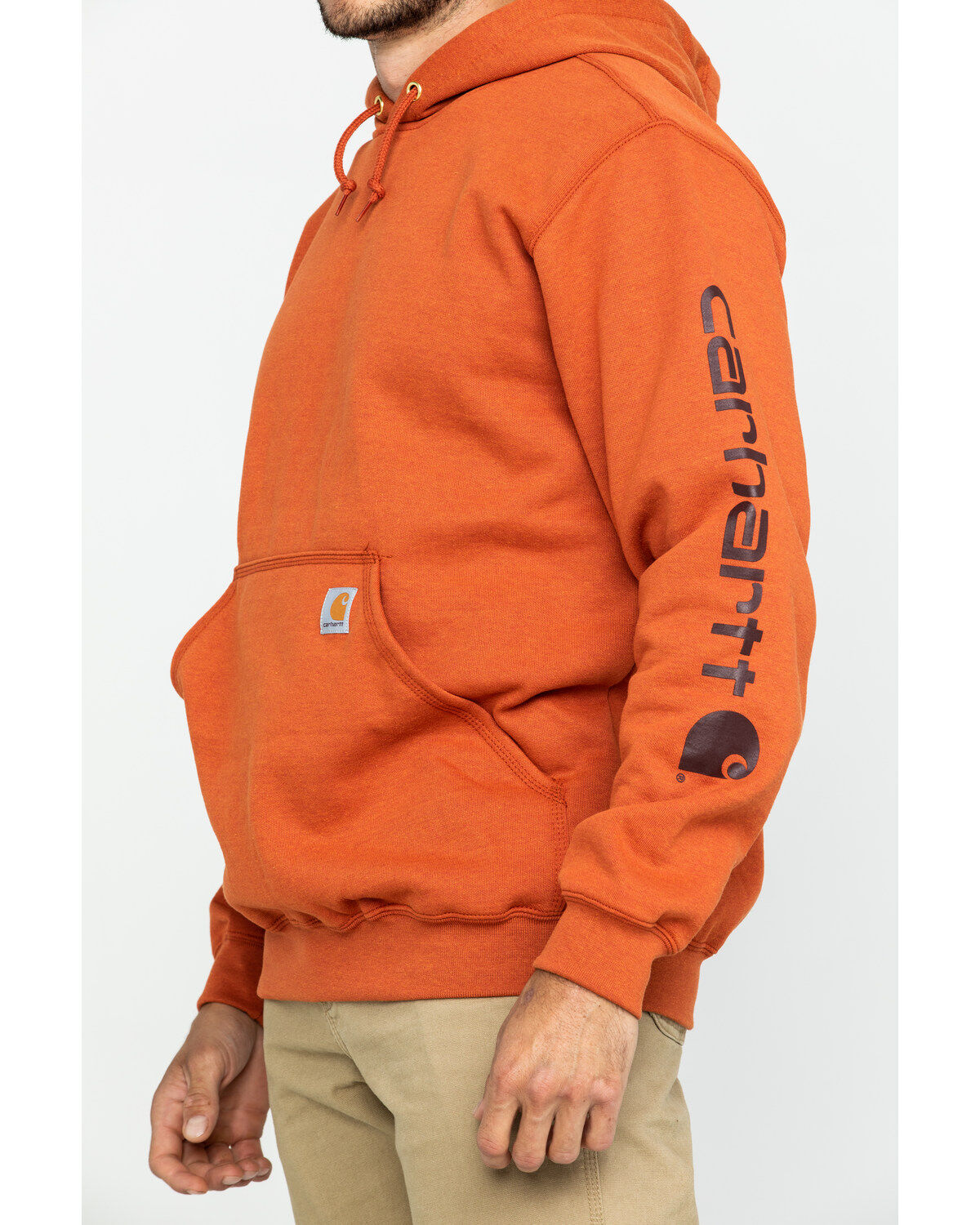 red carhartt hoodie mens