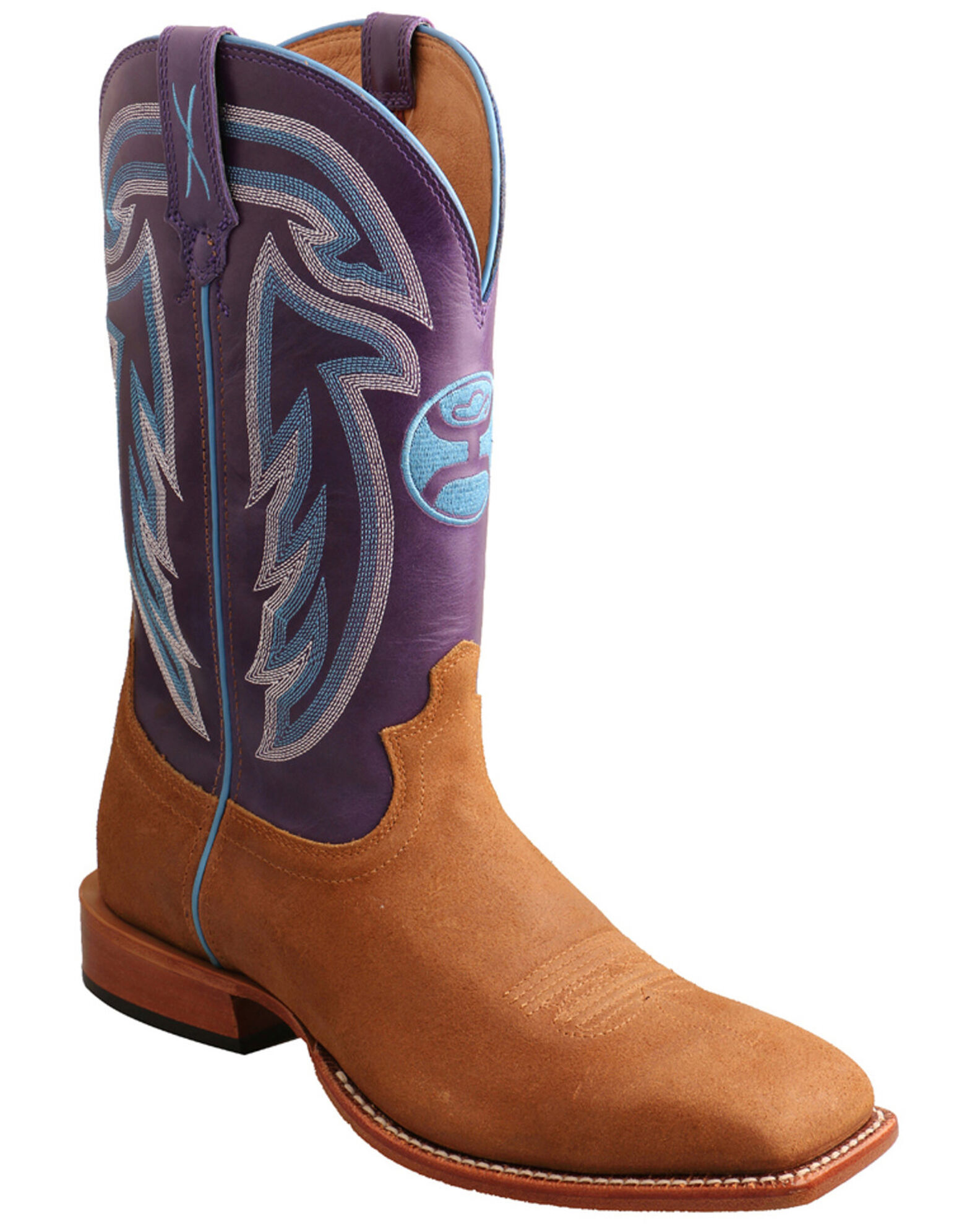 Blue and orange hooey boots store