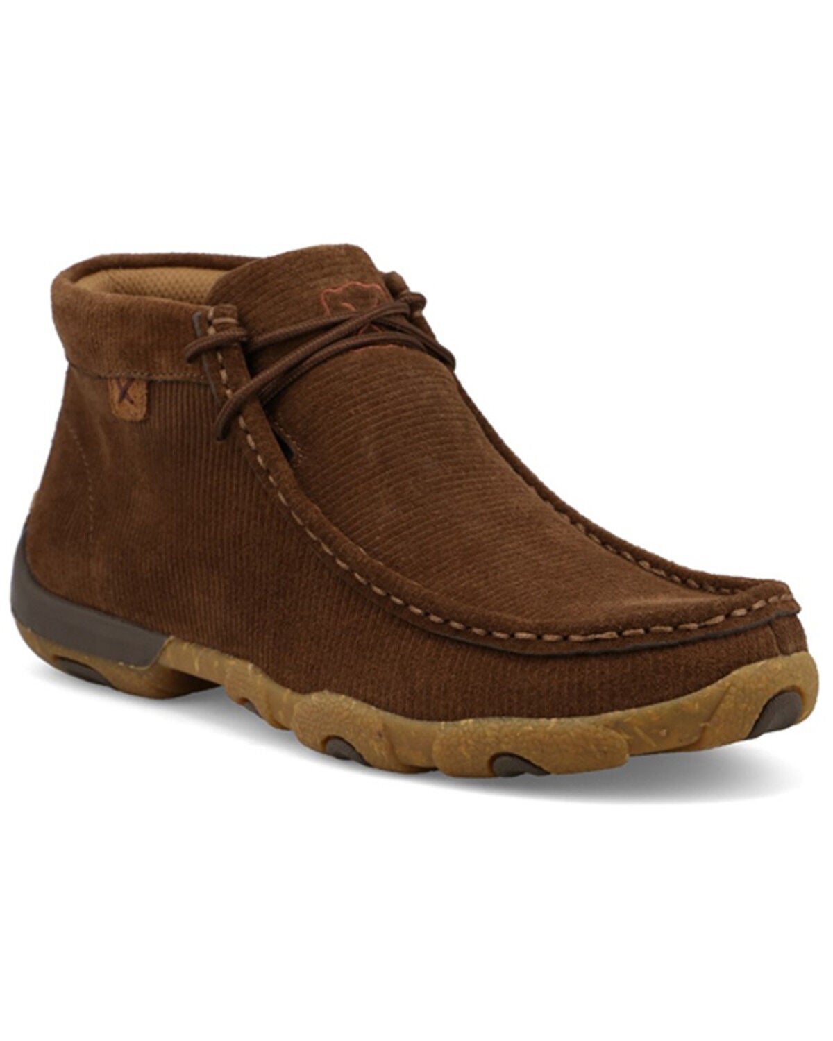 Twisted X Women's Chukka Driving Moc Shoes, Brown, hi-res