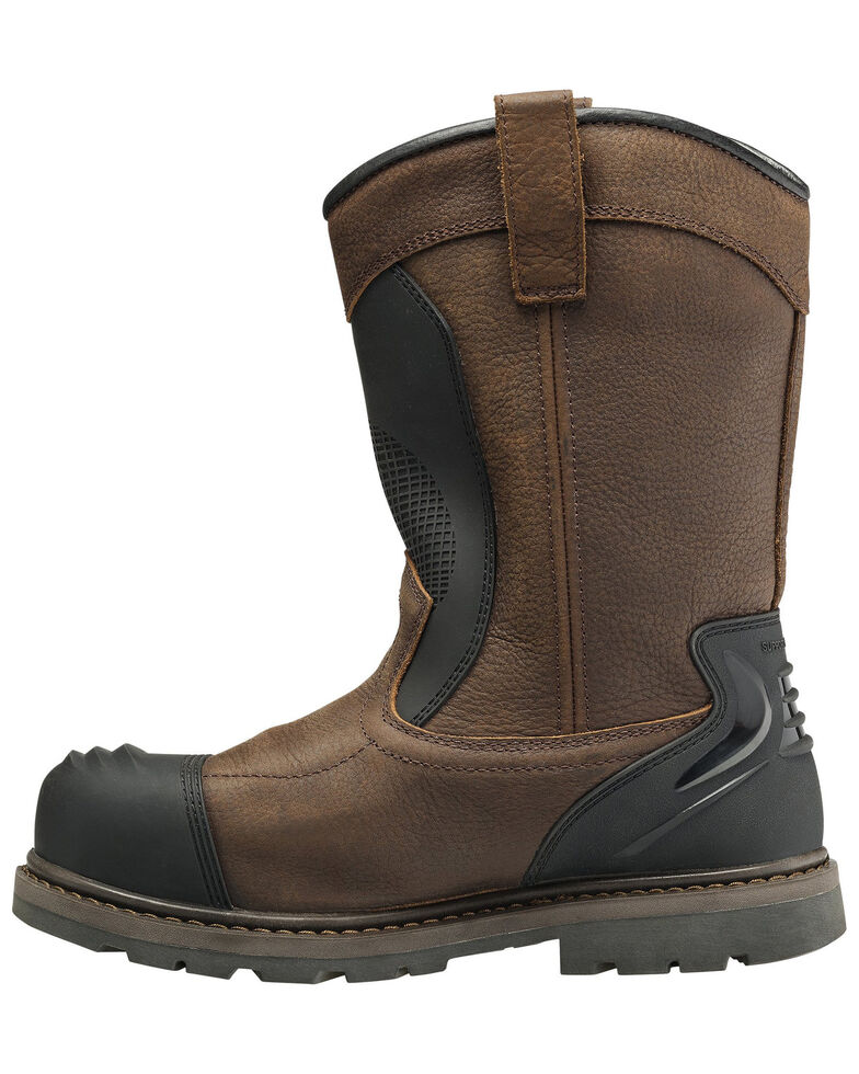 Avenger Men #39 s Hammer Met Guard Western Work Boots Carbon Safety Toe