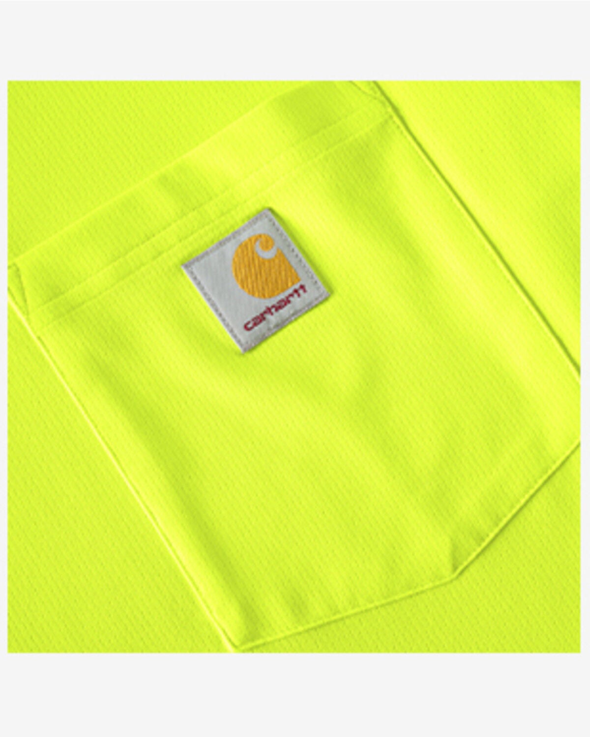 Image #5 - Carhartt Men's Force Relaxed HiVis Short Sleeve Pocket T-Shirt, Bright Yellow, hi-res