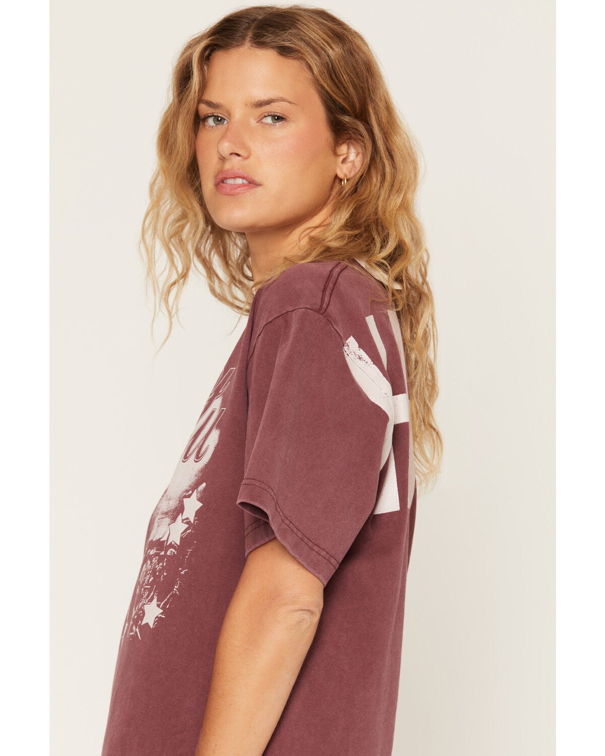 Image #2 - Bravado Women's HARDY Short Sleeve Graphic Tee, Red, hi-res