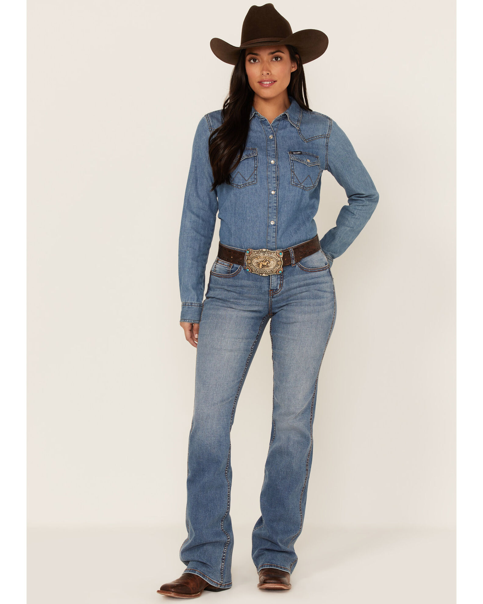 Best womens bootcut jeans for cowboy boots sales