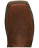 Justin Men's Rush Short Base Performance Western Boots - Broad Square Toe , Brown, hi-res