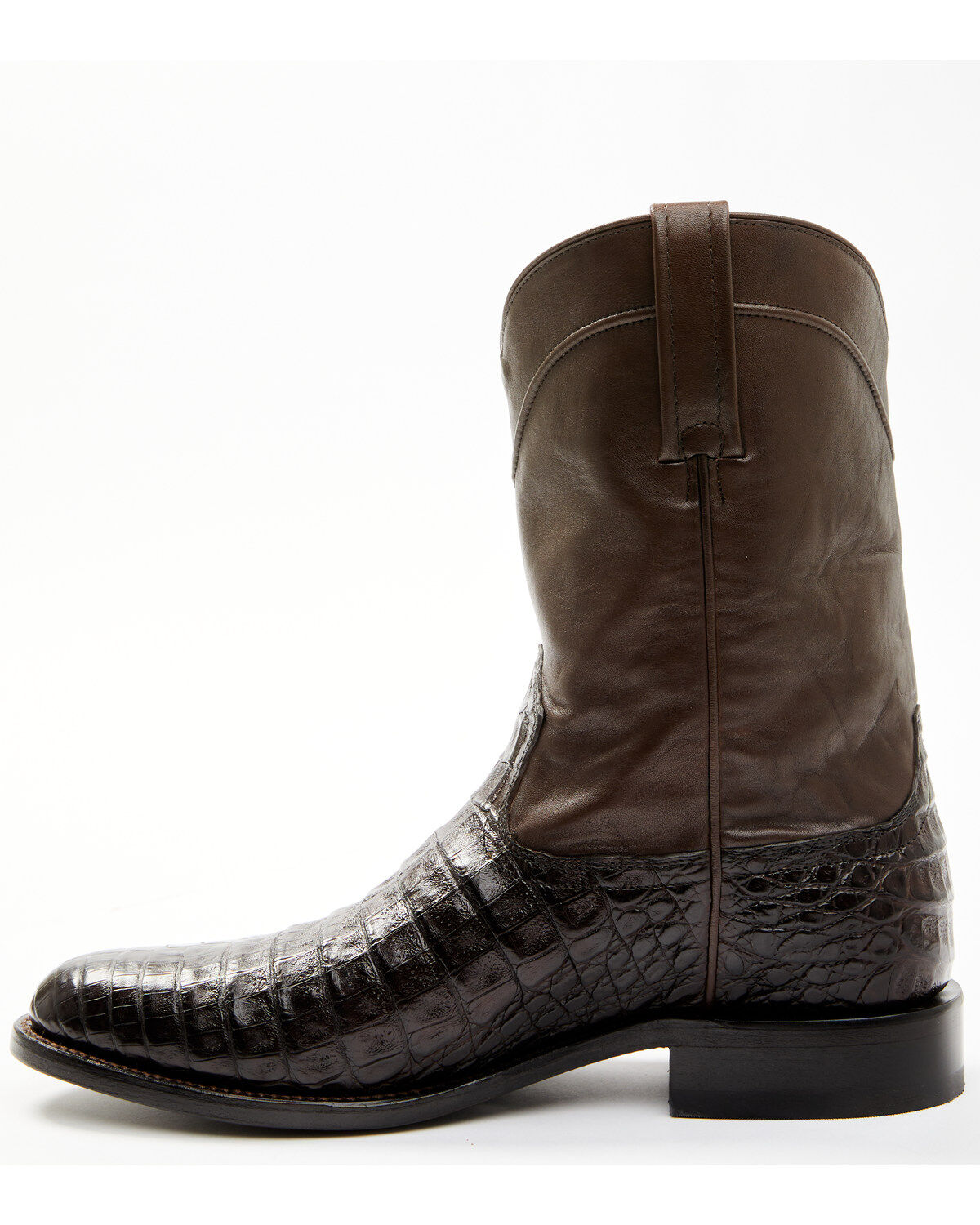 Image #3 - Cody James Black 1978® Men's Carmen Exotic Caiman Belly Roper Boots - Round Toe, Brown, hi-res