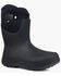 Image #1 - Bogs Women's Neo-Classic Mid Waterproof Insulated Rain Boots - Round Toe, Black, hi-res