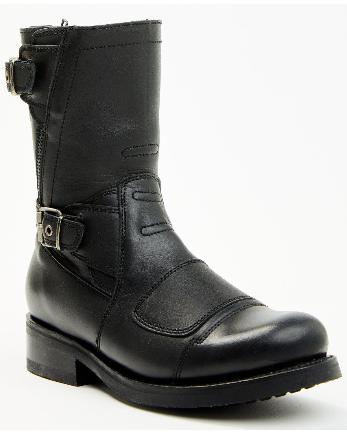 Sendra Women's Juno Motorcycle Boots - Round Toe, Black, hi-res