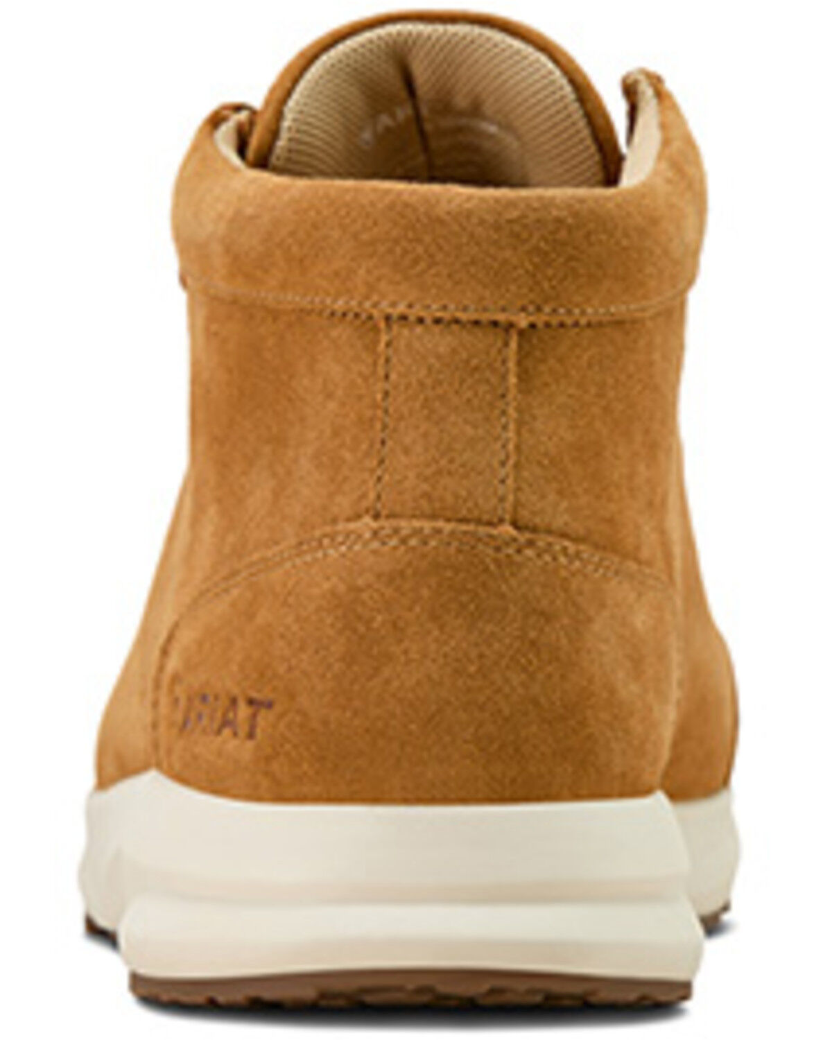 Image #3 - Ariat Men's 4" Spitfire Lace-Up Suede Shoes - Moc Toe, Natural, hi-res