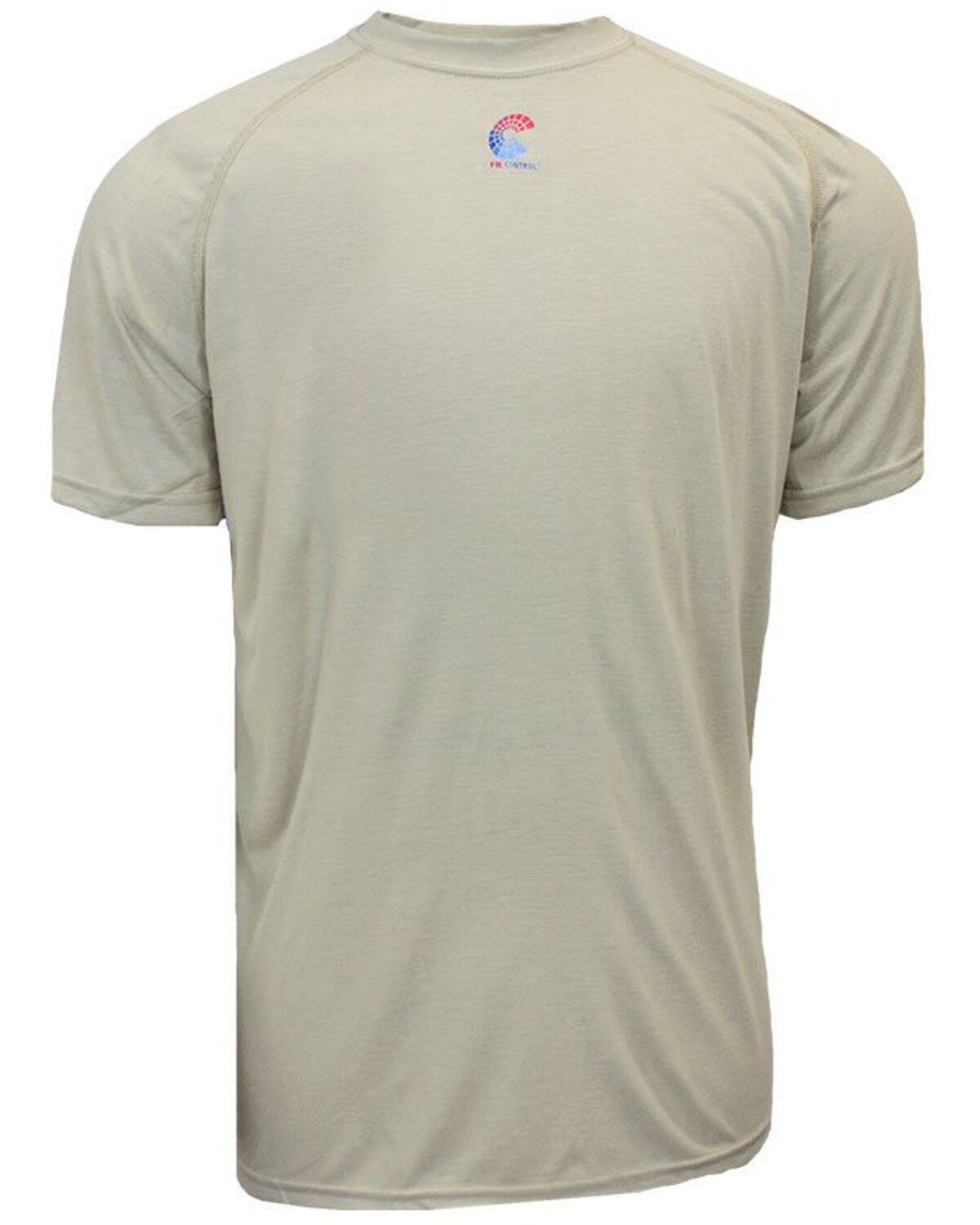 Image #1 - National Safety Apparel Men's Khaki FR Control Short Sleeve Work T-Shirt - Tall, , hi-res