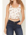 Image #3 - Shyanne Women's Western Conversation Print Sleeveless Corset Top, Ivory, hi-res