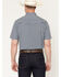 Image #4 - Ferrell Men's Emerson Tek Medallion Print Short Sleeve Pearl Snap Stretch Western Shirt, Blue, hi-res