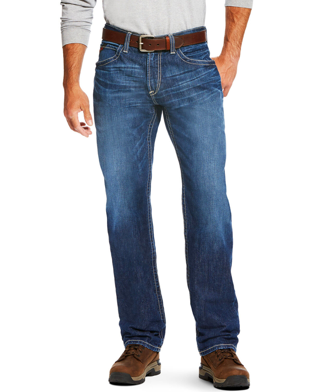 Image #2 - Ariat Men's FR M3 Vortex Loose Fit Straight Work Jeans, , hi-res