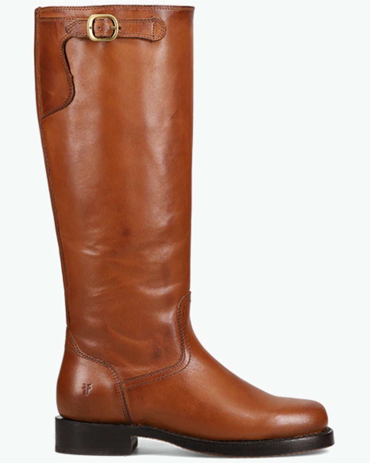 Image #2 - Frye Women's Campus Low Heel Tall Riding Fashion Boots - Round Toe, Cognac, hi-res