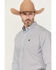 Image #2 - Cinch Men's Floral Geo Print Long Sleeve Button-Down Western Shirt, Light Blue, hi-res