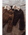 Image #1 - Scully Men's Boar Suede Pilot Jacket, Chocolate, hi-res