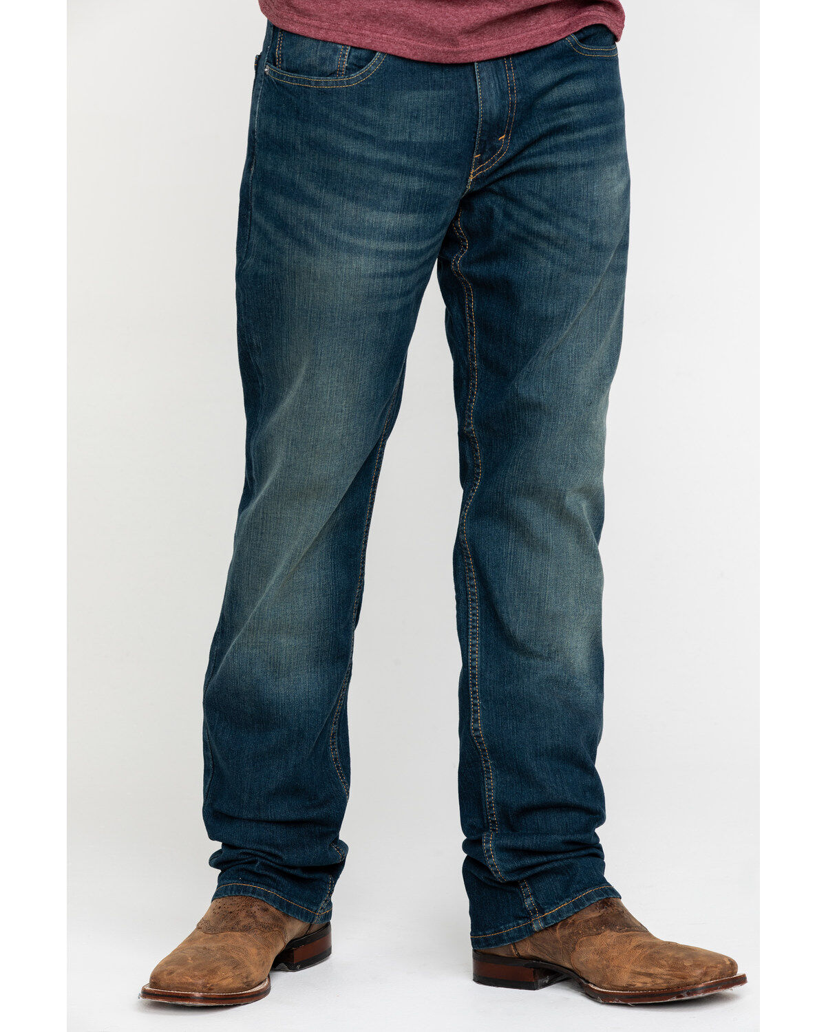 Image #2 - Levi's Men's Cash Relaxed Straight Leg Jeans, Blue, hi-res