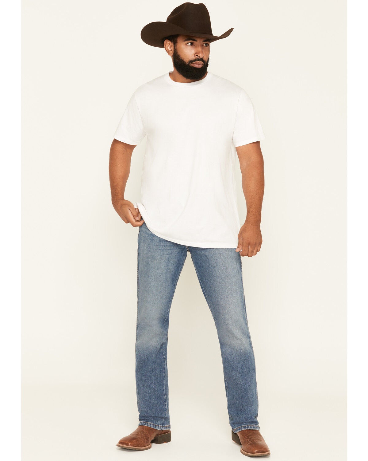 Levi's Men's Throw The Lasso Medium Wash Bootcut Stretch Denim Jeans, Medium Wash, hi-res