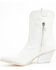 Image #3 - Golo Women's Jesse Cactus Western Booties - Snip Toe, White, hi-res