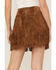 Scully Women's Fringe Tiered Suede Mini Skirt, Brown, hi-res