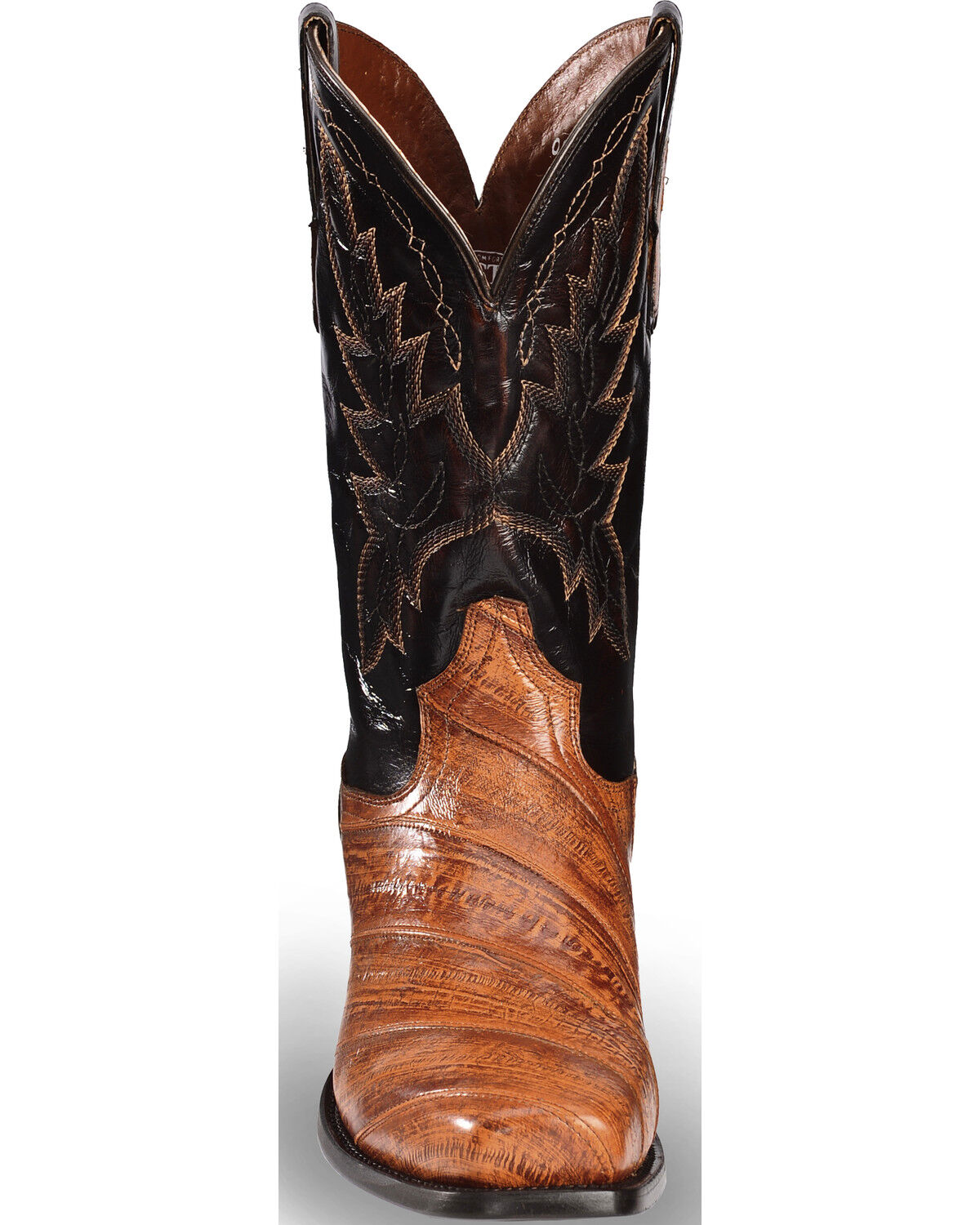 Image #4 - Dan Post Men's Two Tone Eel Cowboy Boots - Square Toe, , hi-res
