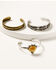 Shyanne Women's Silver & Gold 3-piece Cuff Bracelet Set , Silver, hi-res
