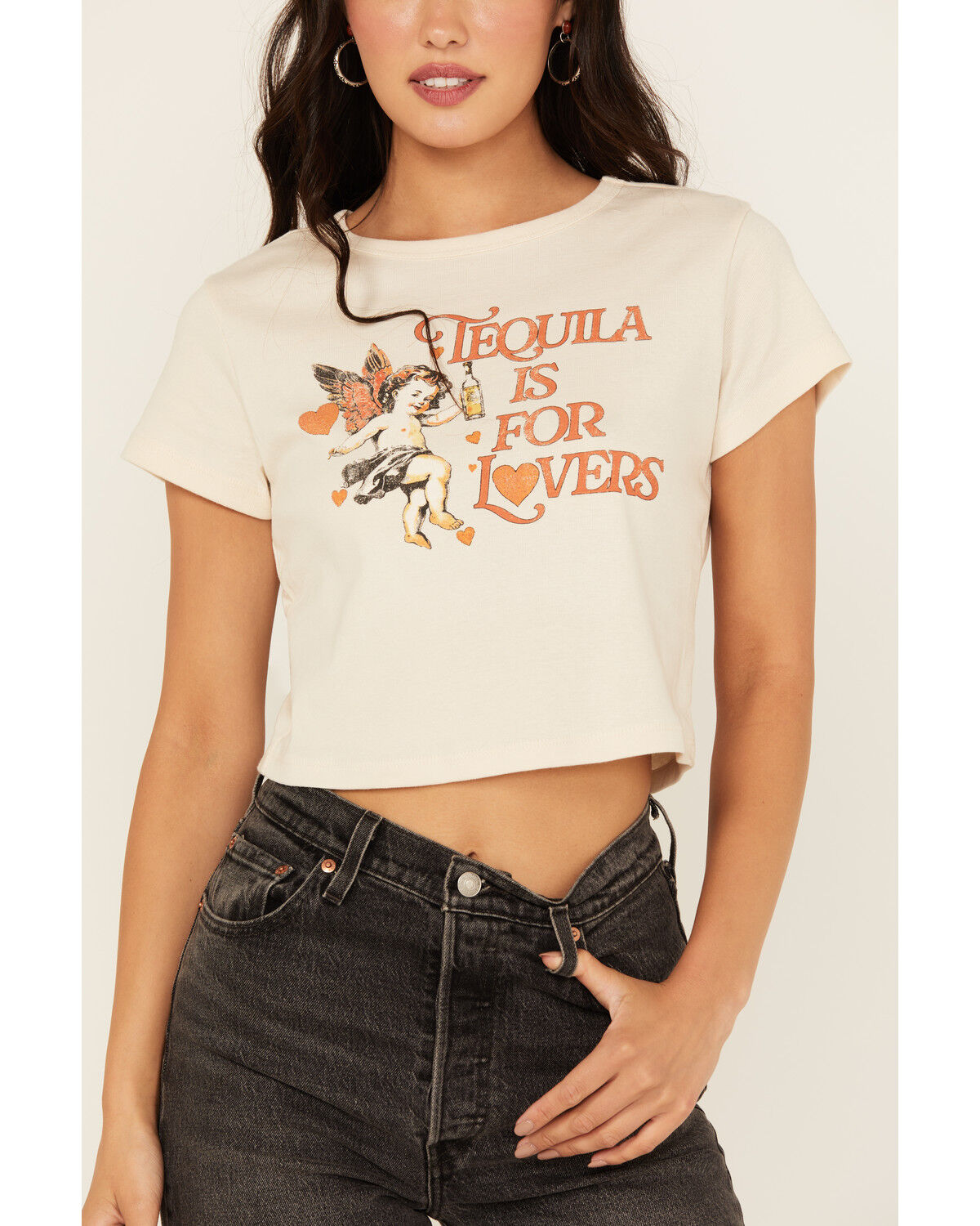 Image #3 - Girl Dangerous Women's Tequila Lovers Short Sleeve Graphic Tee, White, hi-res