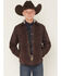 Image #1 - Ariat Boys' Retro Plaid Print Snap Shirt Jacket with Hood, Brown, hi-res