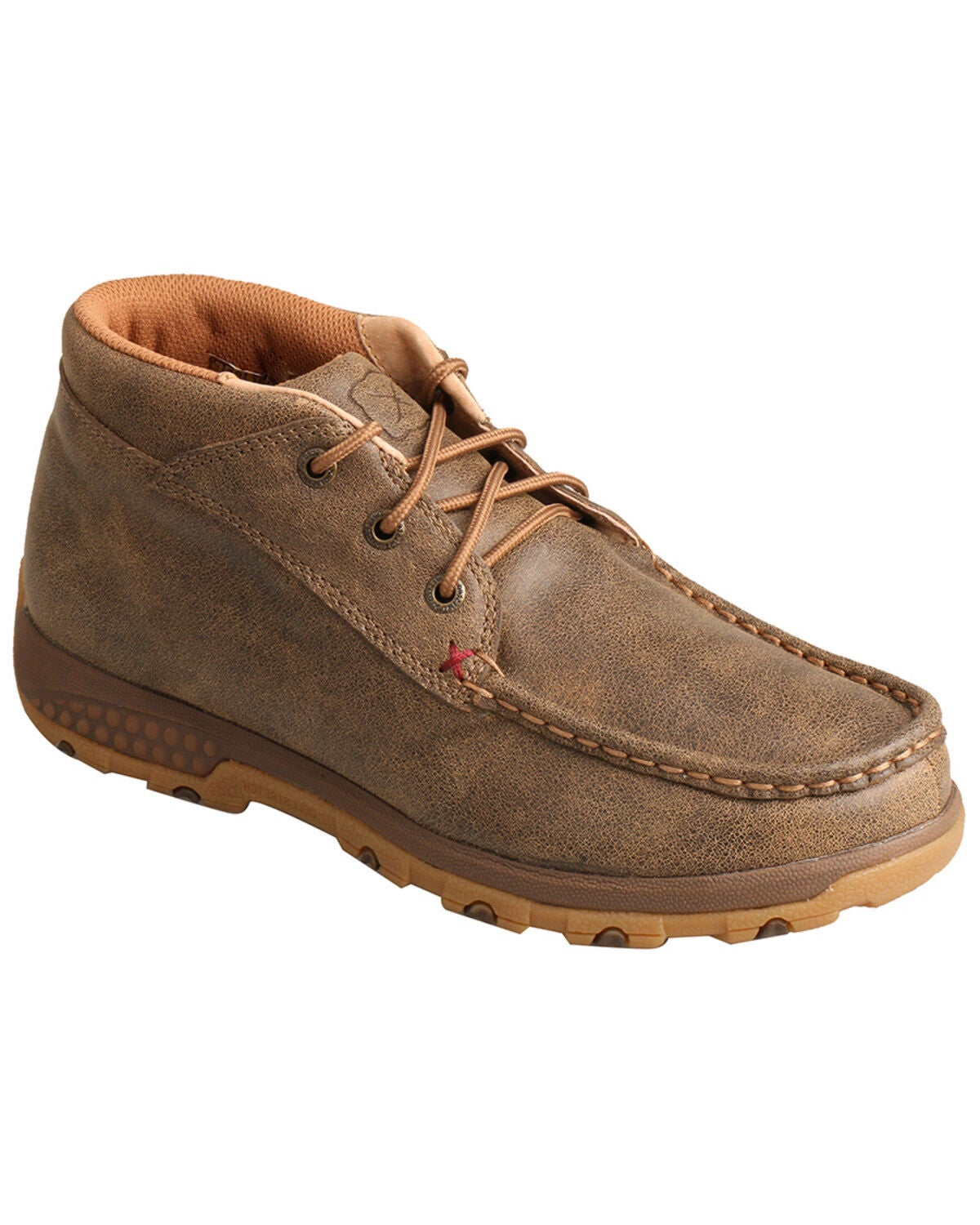 Twisted X Women's Chukka Driving Shoes - Moc Toe, Brown, hi-res