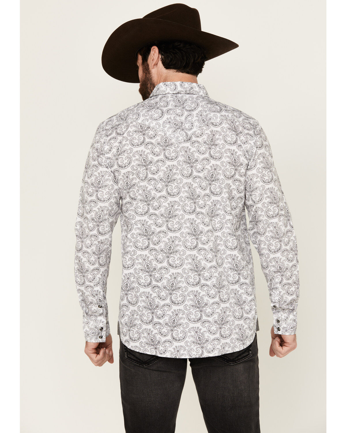 Product Name:  Moonshine Spirit Men's Empire Paisley Print Long Sleeve Snap Western Shirt