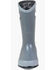 Bogs Girls' Solid Rain Boots - Round Toe, Grey, hi-res