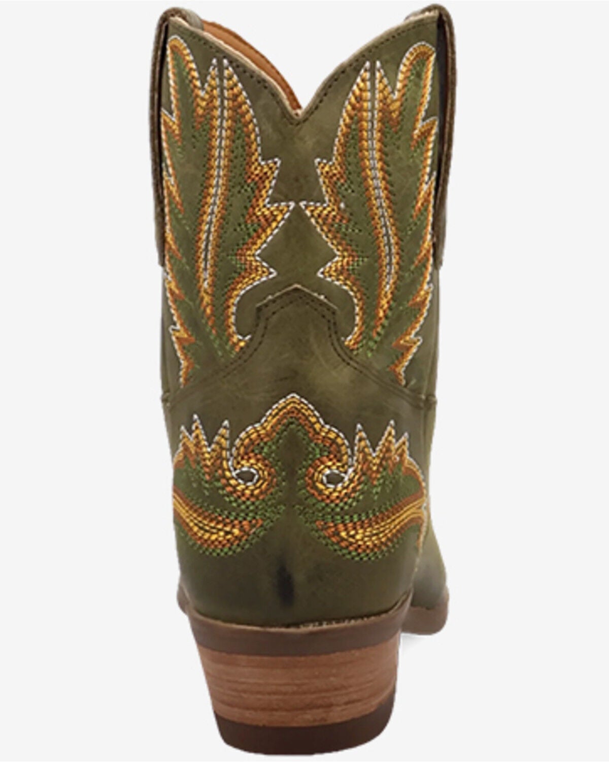 Image #5 - Dingo Women's Laurel Western Booties - Snip Toe, Olive, hi-res
