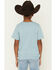 Image #4 - Sable Sky Boys' Scenic Cowboy Short Sleeve Graphic T-Shirt, Blue, hi-res