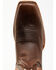 Image #6 - Justin Men's Brindle Western Boots - Square Toe, Brown, hi-res